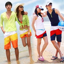 <em>沙滩</em>裤 <em>情侣</em> 韩国 多色 <em>短裤</em> 男女大码 <em>短裤</em>热裤