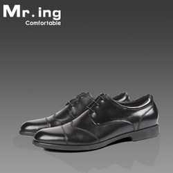 Mr.ing 秋季新品精致马克扎线造型三截头牛皮商务休闲皮鞋