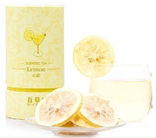  百草味 花草茶 冻干柠檬片/干 水果茶 特级蜂蜜柠檬茶花茶 70g