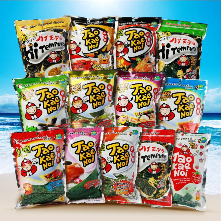 泰国进口休闲零食品海苔小老板脆紫菜多口味ins网红零食紫菜 32g/在类目 零食/坚果/特产, 鱿鱼丝/鱼干/海味即食, 海苔系列中 - 来自Buy2taobao.com提供专业的淘宝代购服务
