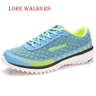  【试用中心推荐】真皮情侣休闲鞋男鞋潮流板鞋轻便系带网布透气鞋