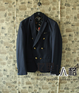  【专柜正品】gxg男装13新款 春装时尚潮人藏青色休闲西服31501105