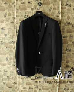  【专柜正品】GXG男装13新款 春装时尚商务款黑色百搭西服99113053