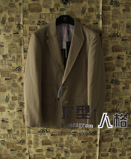  【专柜正品】GXG男装13新款 春装时尚百搭款米色休闲西服31101213