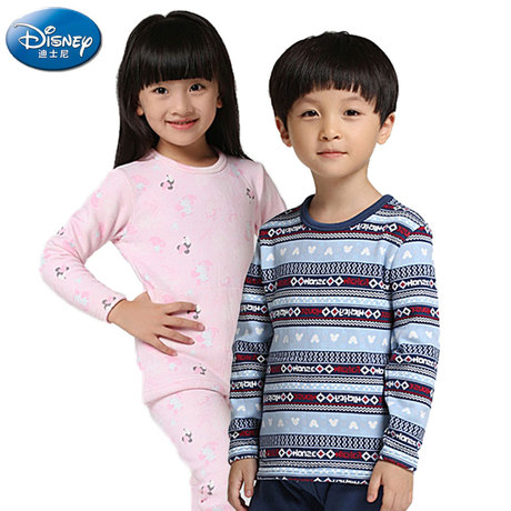 尼】儿童内衣 桑狐立绒保暖男<em>女孩秋衣秋裤</em>棉