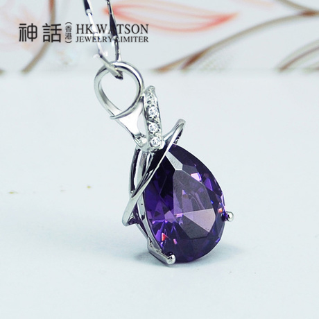 XL-022神话出品 925纯银 天使泪项链 奢华 奥地利水晶 时尚饰品 XL-022神话出品 925纯银 天使泪项链 奢华 奥地利水晶 时尚饰品
