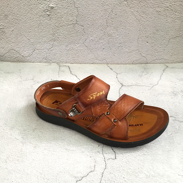 brand Spring Withdraw new pattern genuine leather business affairs leisure time cowhide Men's Shoes letter ventilation Korean Edition Western style man Sandalsin the Men's Shoes, Sandals category - from Buy2taobao.com to provide professional Taobao agent buy service