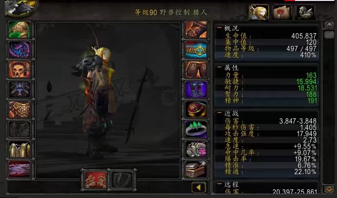 魔兽世界账号/二区账号/成就15200飞机头甲虫战熊血精灵猎人女