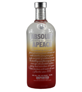  绝对伏特加酒ABSOLUT 进口瑞典洋酒 蜜桃味 750ml