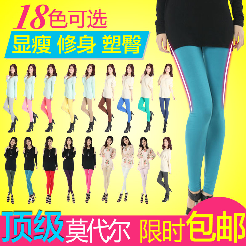 彩丝蝶 新款 春季女裤 莫代尔打底裤 韩版时尚显瘦长裤 特价包邮