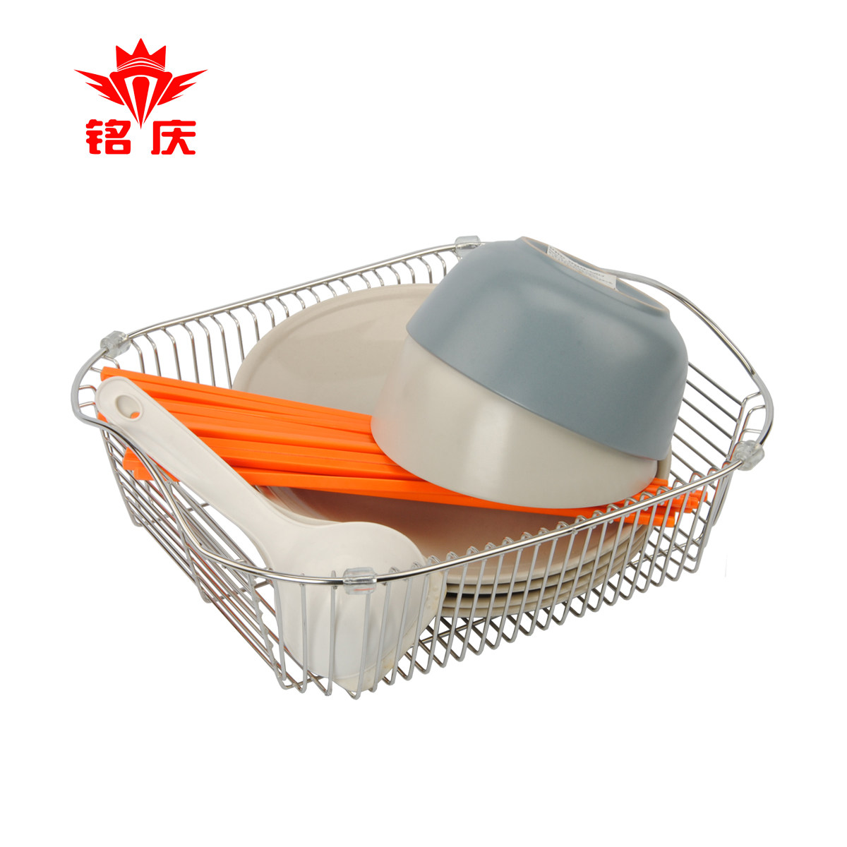 铭庆厨房不锈钢控水碗架洗碗架放碗沥水篮碗筷沥水架凉碗架洗碗架