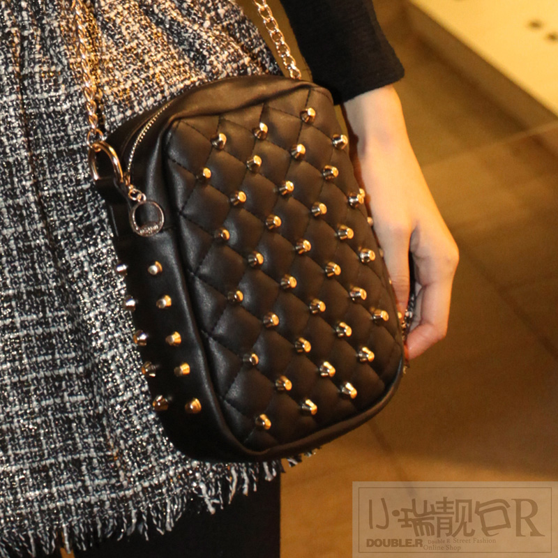 欧美复古链条斜跨...