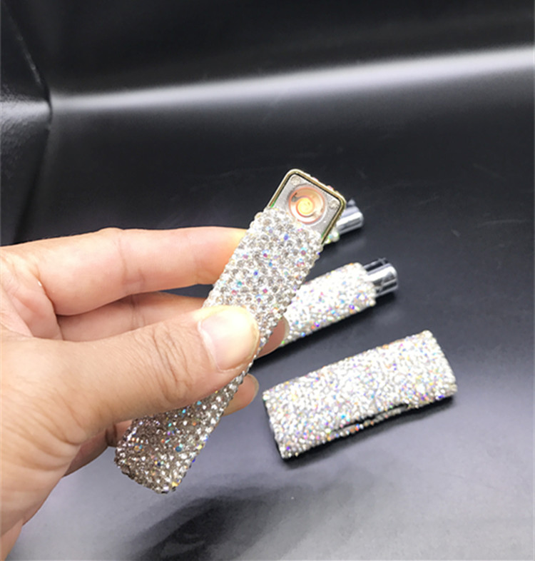 新款镶钻USB充电打火机防风电热丝超薄七彩闪光电子点烟器个性|msdalam kategori ZIPPO/Swiss Army Knife/cermin mata, pemetik api jenama dan aksesori, lain, pemetik api - dari Buy2taobao.com untuk memberikan perkhidmatan ejen Taobao profesional membeli