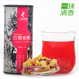  【买3送1】一抹清香花果茶 巴黎香榭/水果茶/果粒茶/果味茶 包邮