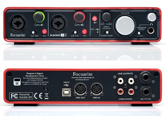 Звуковая карта 2i2 focusrite