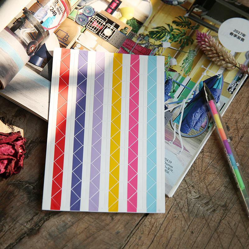 Candy color PVC Photo corner stickers Photo corner Mixed color Photo fixation Photo angle → 102 Gold/Zhangin the Electronic Dictionary/Electronic paper book/Stationery , The paper book , Sticker category - from Buy2taobao.com to provide professional Taobao agent buy service