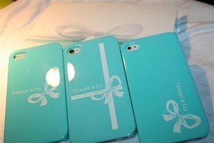 蒂芙尼Tiffany iPhone4 手机壳 苹果4 4S 手机套 保护外壳 蝴蝶结