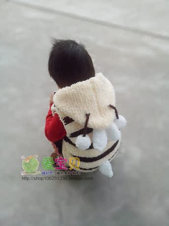 爱宝贝 <em>棒针编织毛线</em>材料 小蜜蜂 绒绒<em>毛线马甲</em>