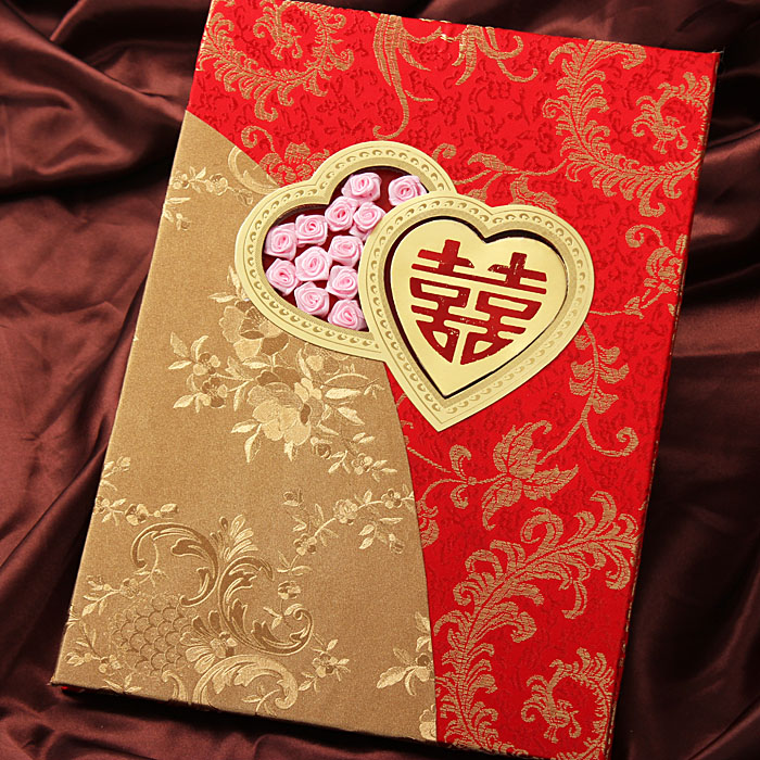 婚庆用品 婚礼签名册 结婚签到簿 题名录心相印签到本850g 婚庆用品 婚礼签名册 结婚签到簿 题名录心相印签到本850g