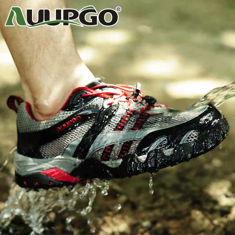 AUUPGO summer outdoor shoes, hiking shoes walking shoes authentic men shoes air speed did upstream shoes
