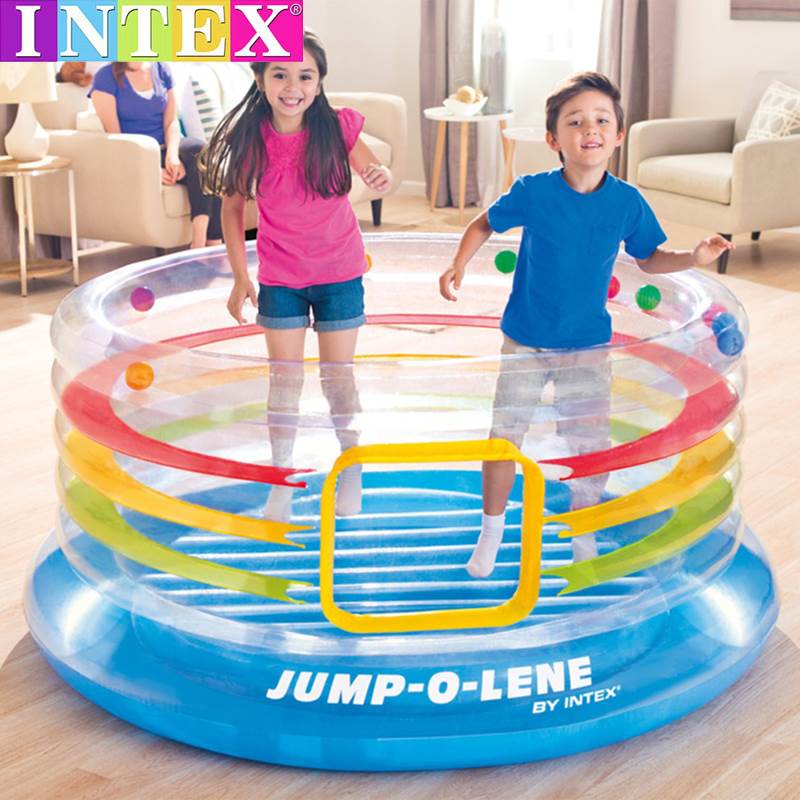美國INTEX48264透明兒童充氣小型淘氣城堡玩具蹦蹦跳床遊戲樂場屋在類目 玩具/童車/益智/積木/模型, 遊樂/教學設備/大型設施, 蹦牀中 - 來自Buy2taobao.com提供專業的淘寶代購服務