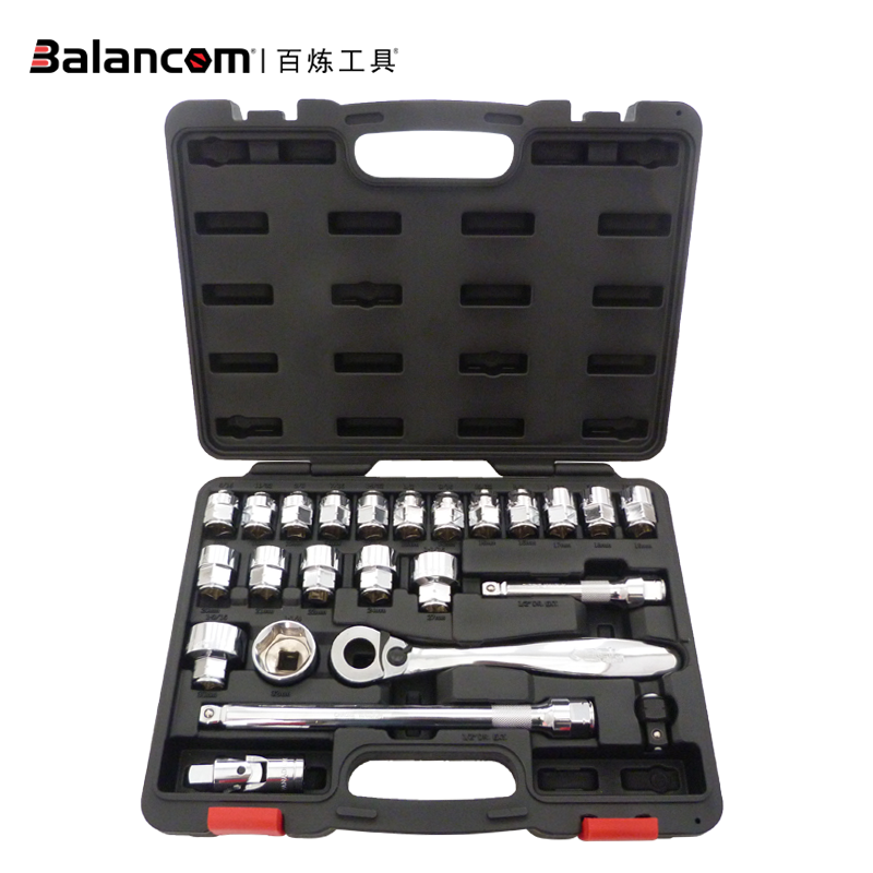 BALANCOM百煉工具24件套高扭力棘輪扳手短型套筒組套裝薄型扳手在類目 五金/工具, 手動工具, 工具組合套裝, 組合套裝中 - 來自Buy2taobao.com提供專業的淘寶代購服務