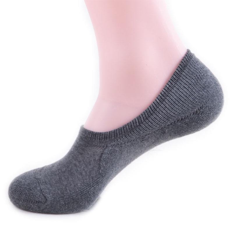 【连身袜】男士短袜 船袜 男士隐形袜纯棉袜夏季低帮袜子超浅口防滑潮 摩卡
