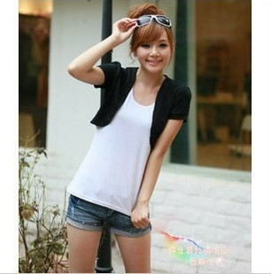  大码女装胖mm夏装新款女士礼服小披肩夏短袖百搭小外套女开衫