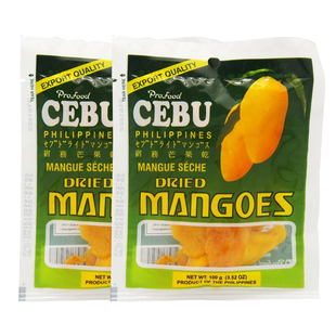  宿雾 牌顶级芒果干 菲律宾正品CEBU宿务进口零食品100g 10袋包邮
