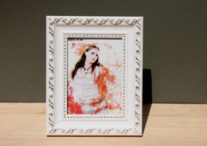 创意实木相框 定做结婚<em>照片</em>框 白色<em>烫金</em>七寸八