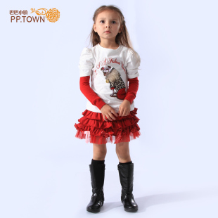  [PPTOWN]品牌大女童蕾丝超短裙童装 夏装儿童短裙半身裙0278