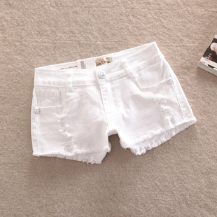 2013新款MinGore夏装<em>牛仔短裤</em>低腰热裤破洞女