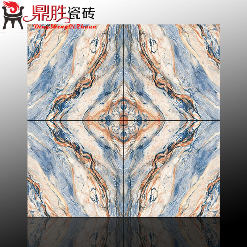 新款蓝色全抛釉面拼花瓷砖客厅地面背景墙过道拼花地砖800X800|ruв категории награду материалов, керамическая плитка, глазурованный кирпич - от Buy2taobao.com для оказания профессиональной услуги покупки агента Taobao