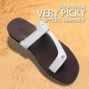  新品夏款 男士套趾凉鞋 沙滩休闲街头潮流 凉拖轻质耐磨男鞋