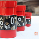 新中式漆器摆件 蛋壳镶嵌储物罐 样板房摆件现代简约茶叶罐摆件