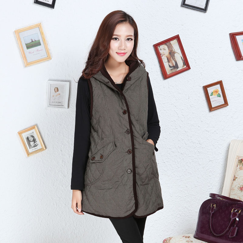 <em>韩都衣舍</em>中<em>长款</em>白色麻复古<em>马夹</em>2014新款_<em>韩都</em>