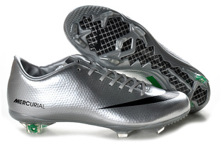  促销价 正品 耐克NIKE 刺客9代/8代TPU长钉FG足球鞋比赛鞋 银色