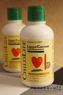  美国Childlife婴幼儿液体钙镁锌维D 乳钙铁锌儿童补钙首选 474ml