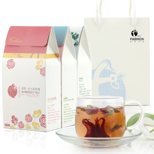  【快捷专享】菲轩花草茶 法兰西玫瑰花茶+金盏菊+洛神花 三花包邮