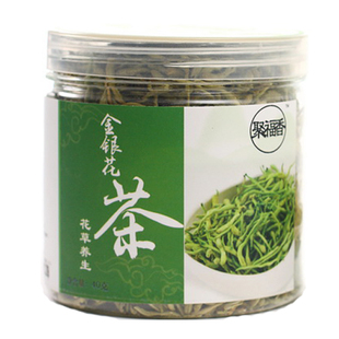  聚福香茶叶 特级金银花茶 湖南野生金银花 花草茶 罐装40g  特价