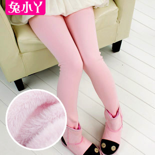  女童大童中童小童儿童加厚加绒打底裤150冬季冬装冬款保暖裤靴裤
