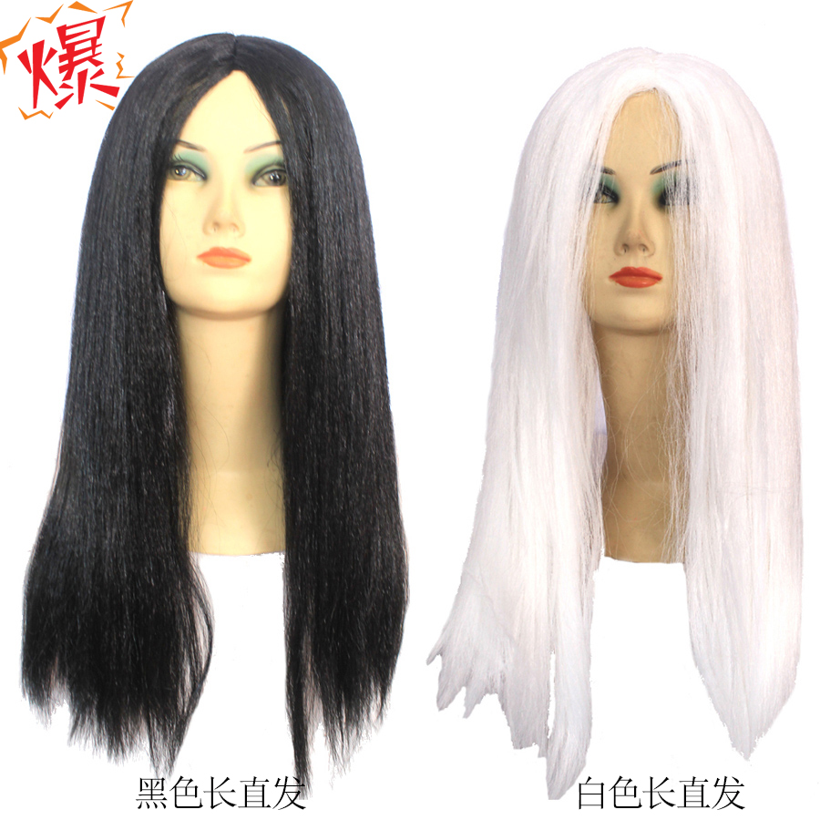 万圣节道具万圣鬼发万圣节假发白发魔女假发黑白无常假发贞子假发|msdalam kategori mod main/animasi/Zhou Bian/cos/permainan papan, Parti/Magic Supplies, alat pihak/hiasan, rambut palsu parti hiasan - dari Buy2taobao.com untuk memberikan perkhidmatan ejen Taobao profesional membeli