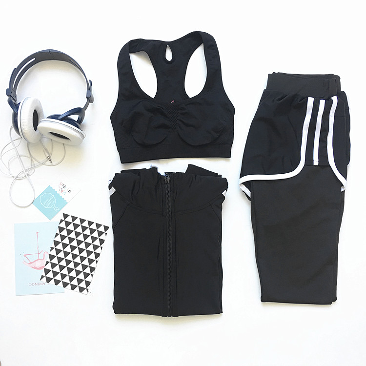 Bodybuilding Yoga suit Quick drying Cardigan Hooded jacket suit Easy Morning run Gym run Sports suitin the Sports/Yoga/Fitness/Fans supplies , Yoga , Yoga clothes category - from Buy2taobao.com to provide professional Taobao agent buy service