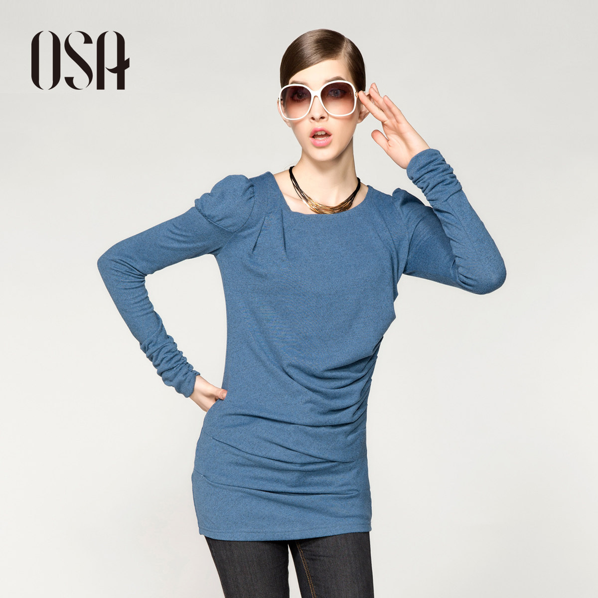 OSA2012春秋装新款女装衣服时尚春款修身打底衫T恤 女 长袖T13180