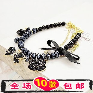 饰品厂批发 水晶玫瑰花蝴蝶结山茶花珍珠 手链 首饰 韩版4332$ 饰品厂批发 水晶玫瑰花蝴蝶结山茶花珍珠 手链 首饰 韩版4332$