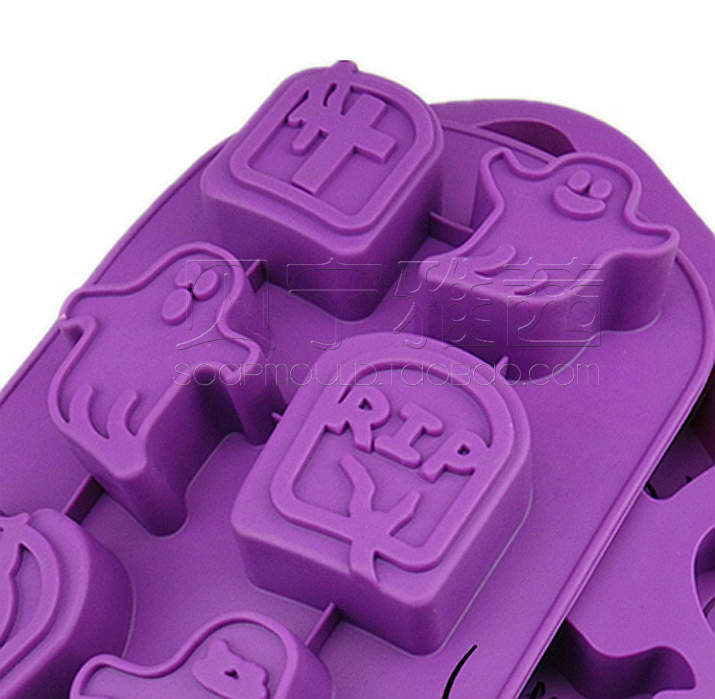 Halloween ghost A floating Ghost House 6 Cake Baking Food grade silica gel Soap Abrasives Handmade Soapin the Skin Care/Body/Essential oils , Aromatherapy essential oils , Oil Aromatherapy utensils , Soap Mold category - from Buy2taobao.com to provide professional Taobao agent buy service