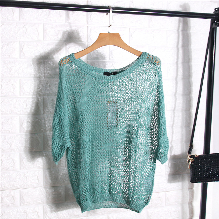 series summer lady Women's wear Simplicity fashion leisure time decorative pattern T-shirts All-match sweater V600in the Women's clothing/Boutique , Wool sweater category - from Buy2taobao.com to provide professional Taobao agent buy service