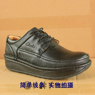  特价！其乐王 clarks  牛皮 休闲皮鞋 男鞋子厚底增高气垫王批发