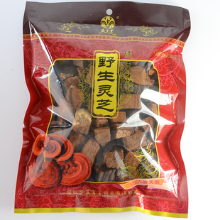  益言堂正品 纯天然野生灵芝片 木蹄灵芝片 100克 带柄切片 长白山