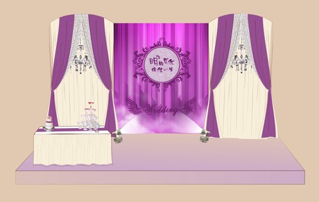 婚礼LOGO 主题婚礼策划背景图